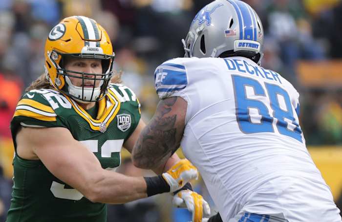 Detroit Lions left tackle Taylor Decker